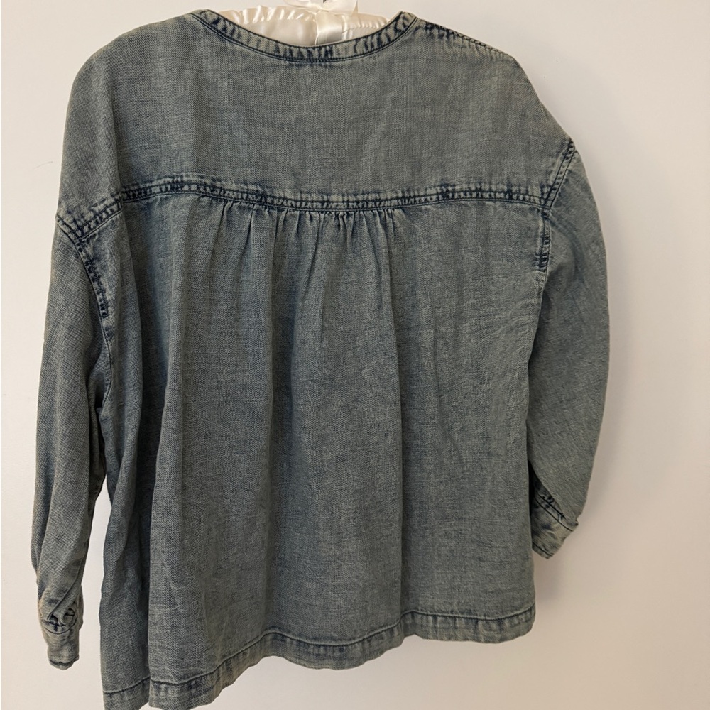 Anthropologie Pilcro Denim Chambray top - Picture 2 of 3